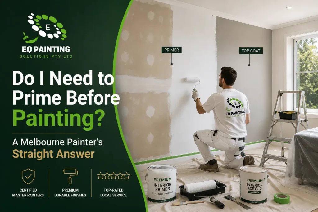 Do I Need to Prime Before Painting? A Melbourne Painter’s Straight Answer